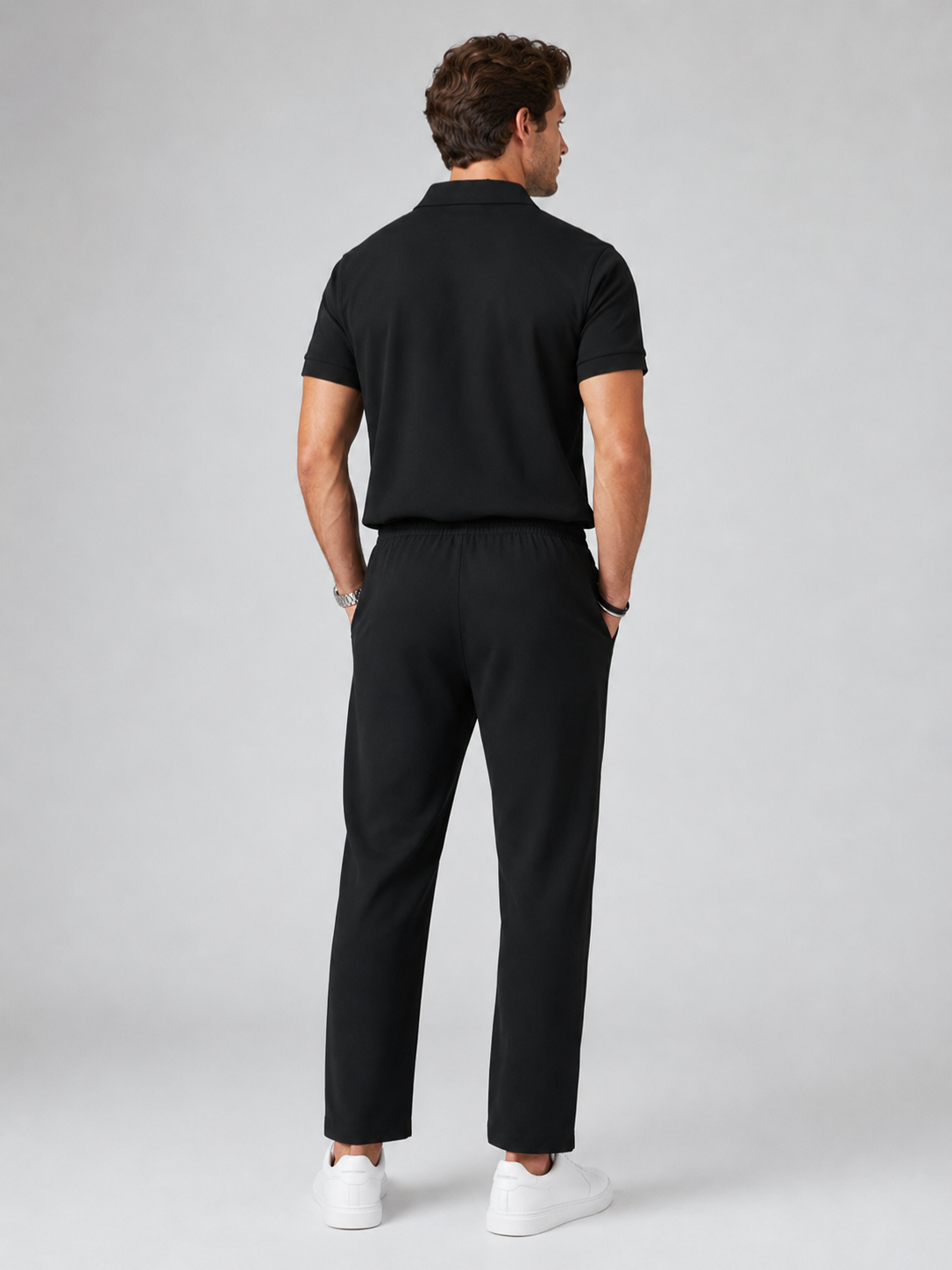 Men’s Short Sleeve Top and Trousers Set