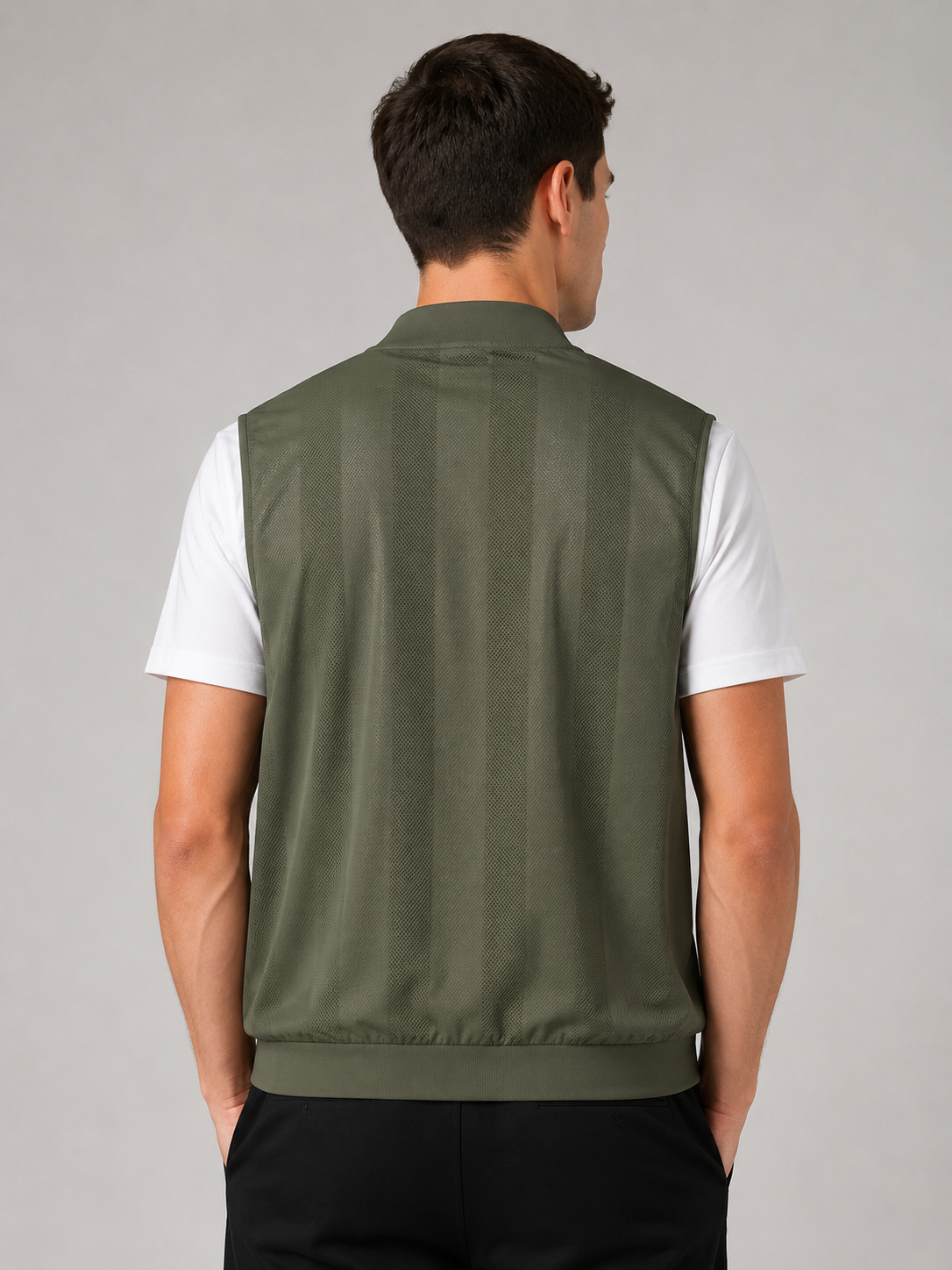 Men’s Sleeveless Zip Gilet Jacket