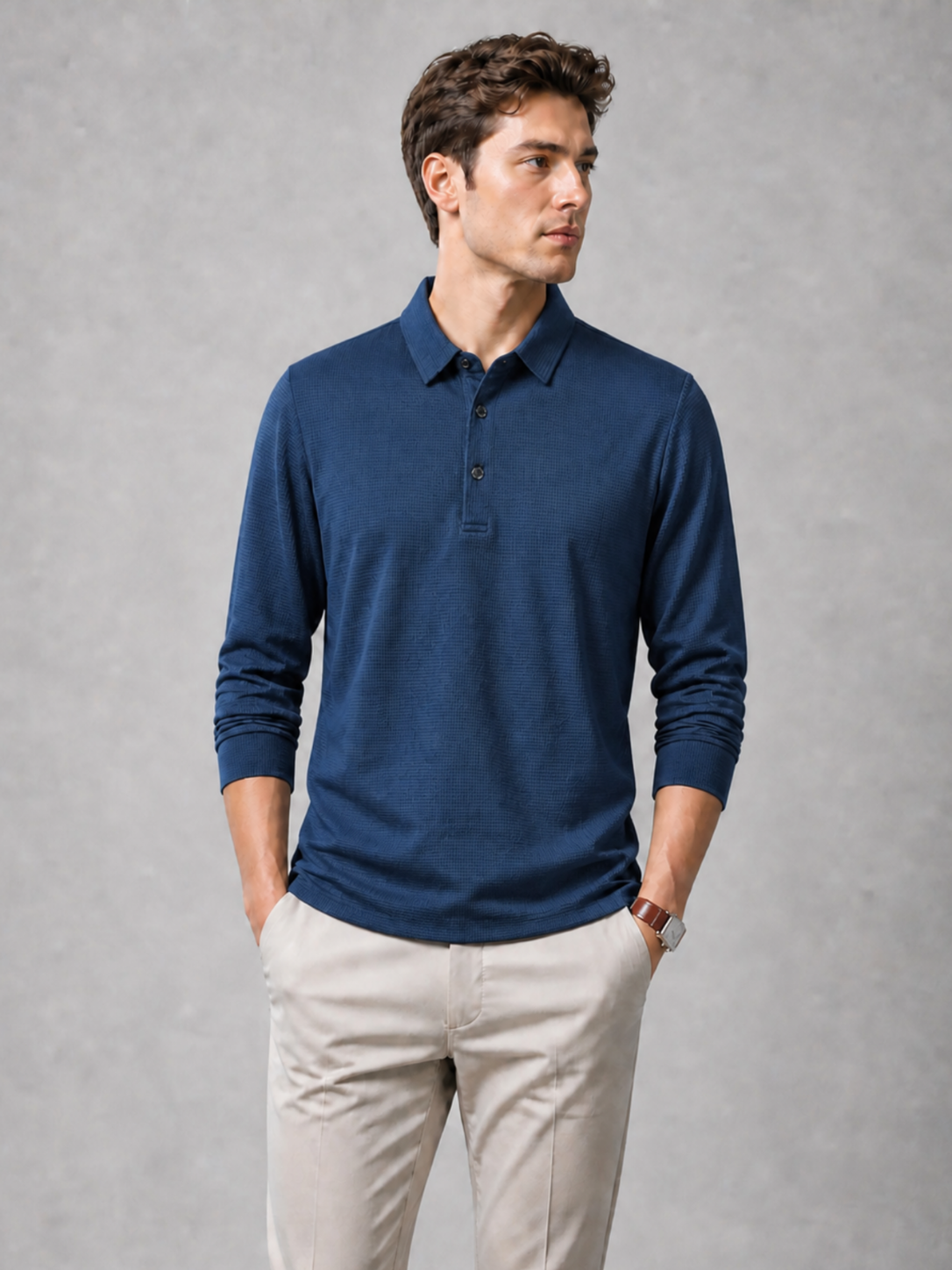 Men’s Long Sleeve Polo Shirt