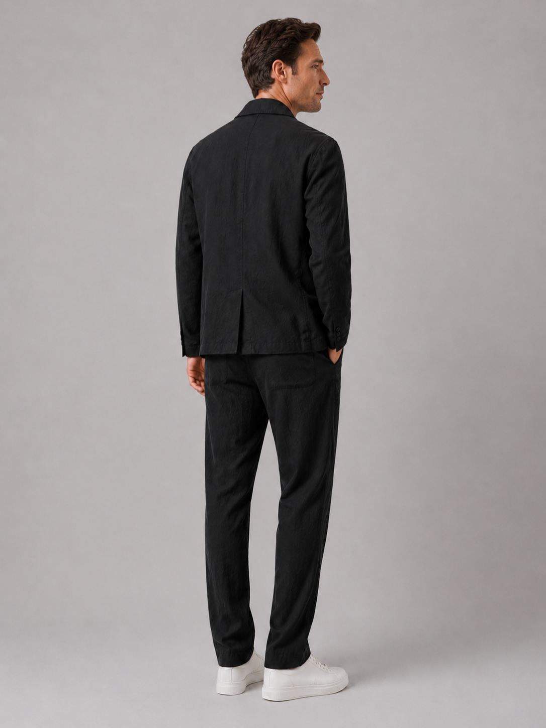 Men’s Two-Piece Set with Drawstring Trousers