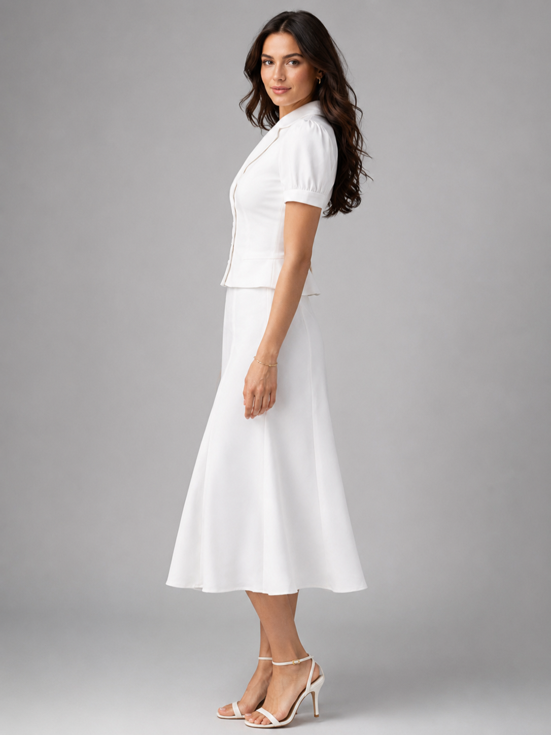 Women’s Blouse and Midi Skirt Set