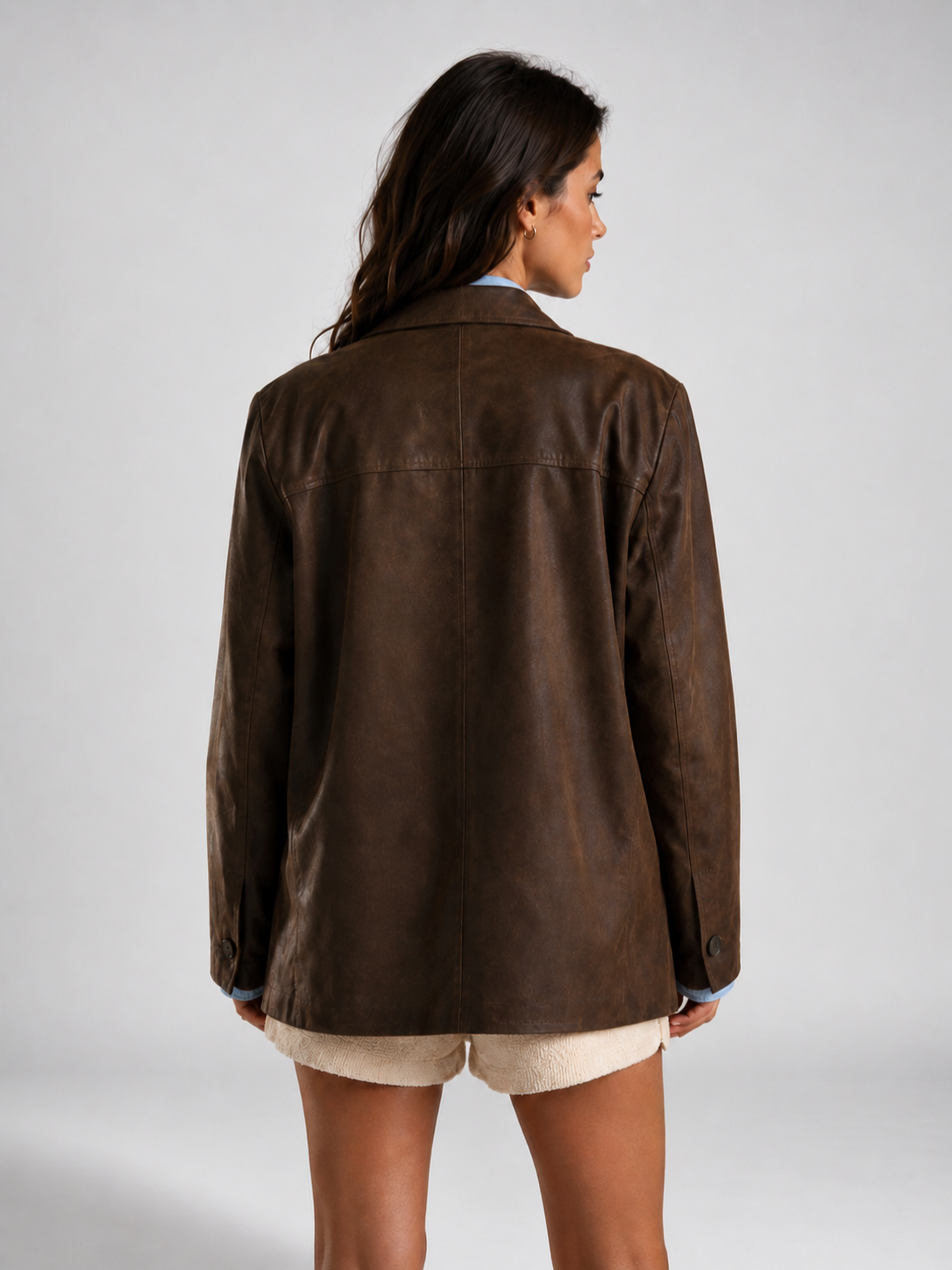 Women’s Button Blazer with Patch Pockets