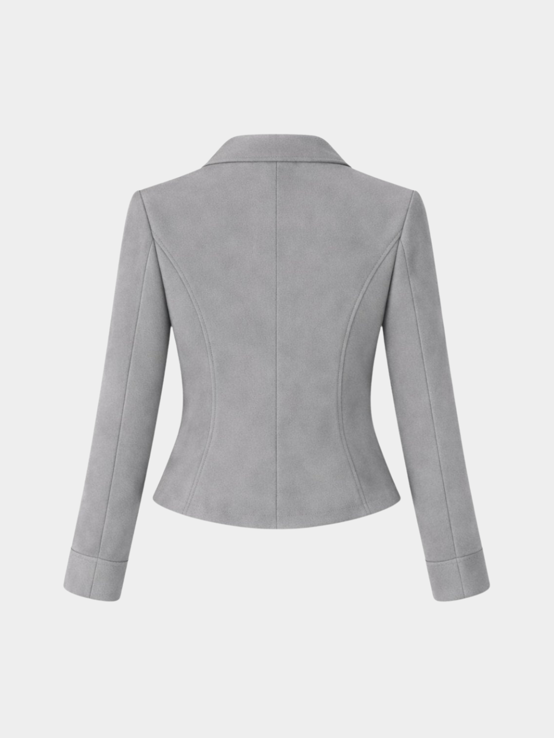 Women’s Cropped Blazer with Lapel Collar