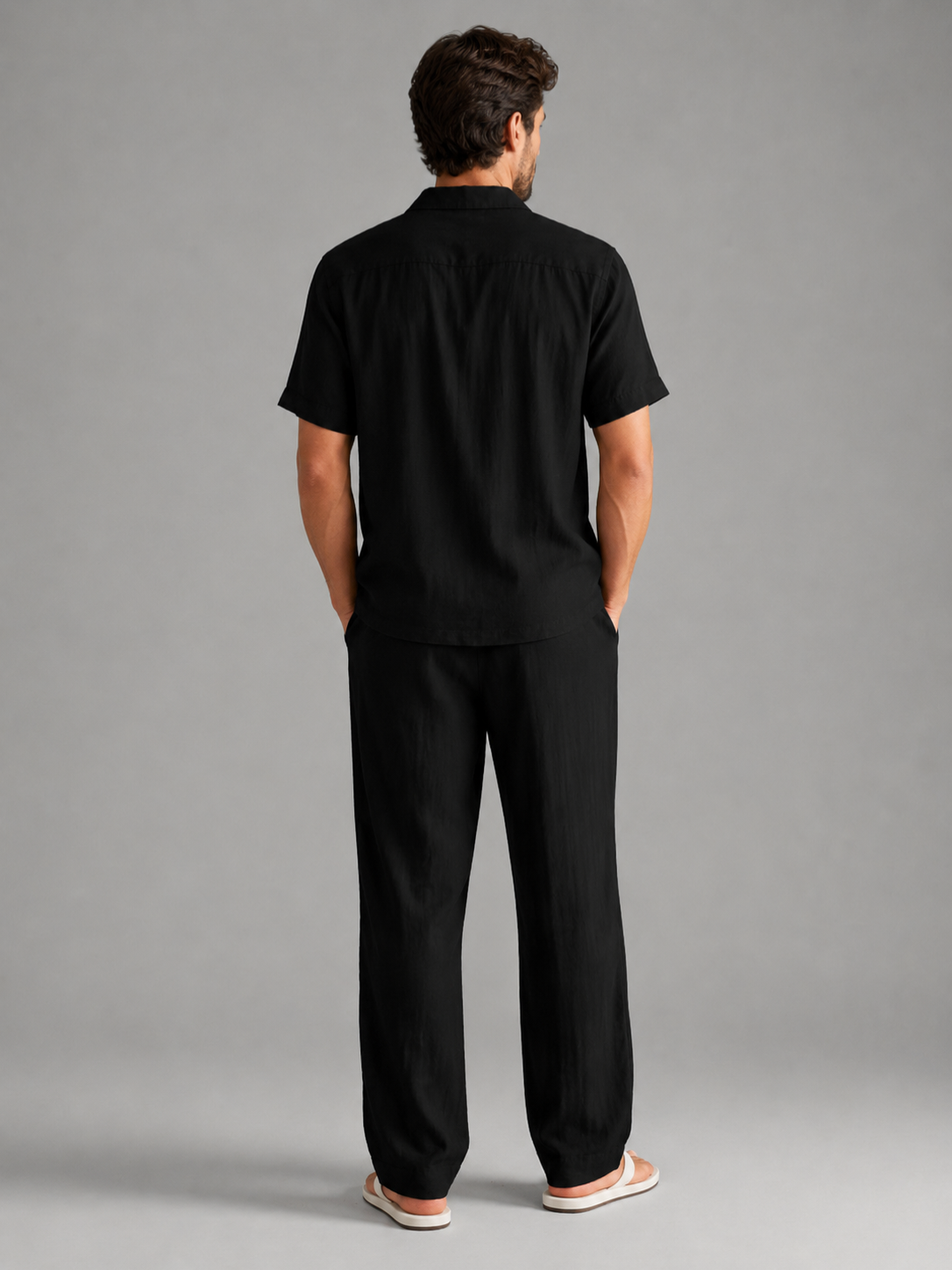 Men’s Short Sleeve Shirt and Trousers Set