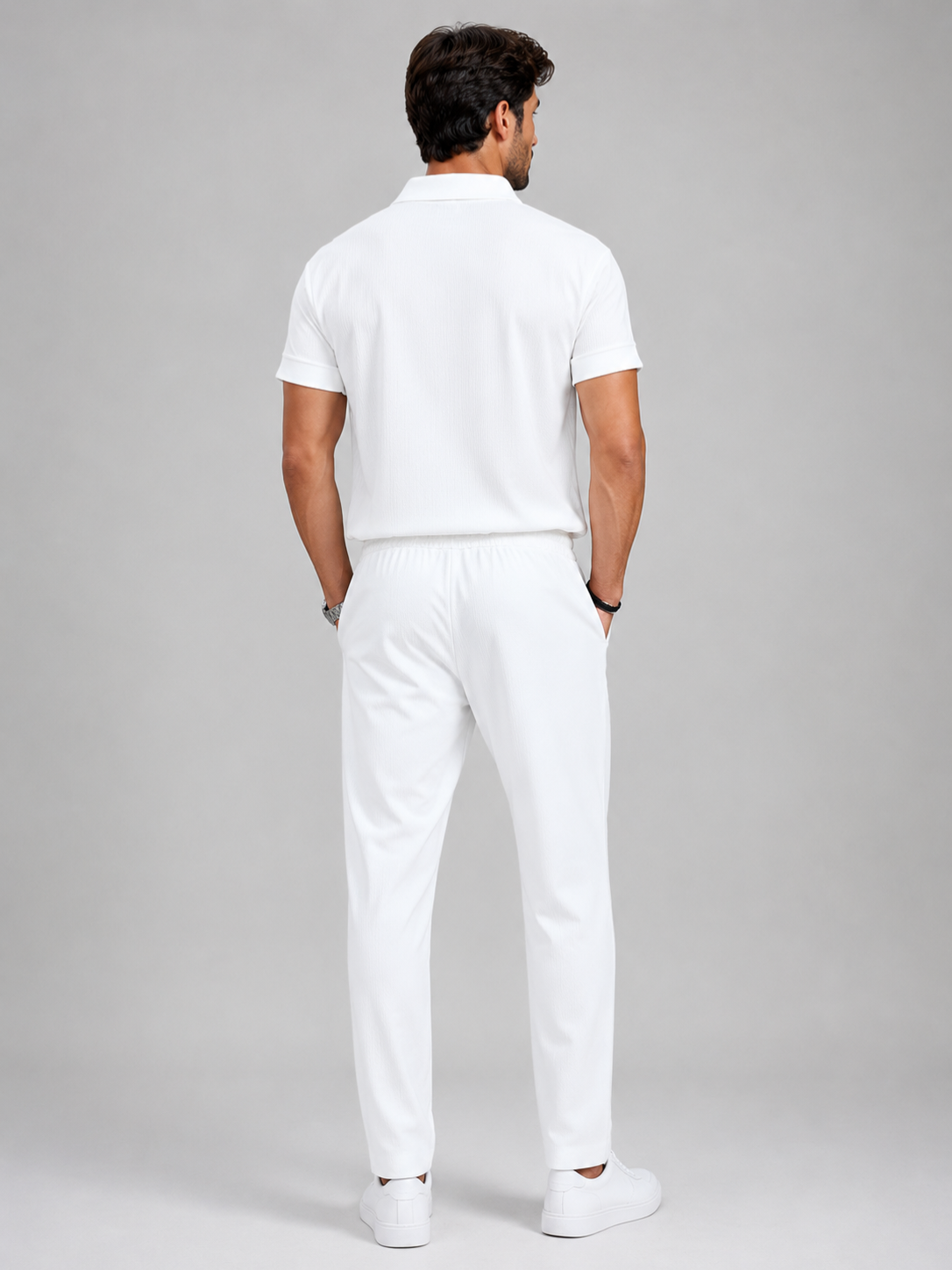 Men’s Short Sleeve Top and Trousers Set