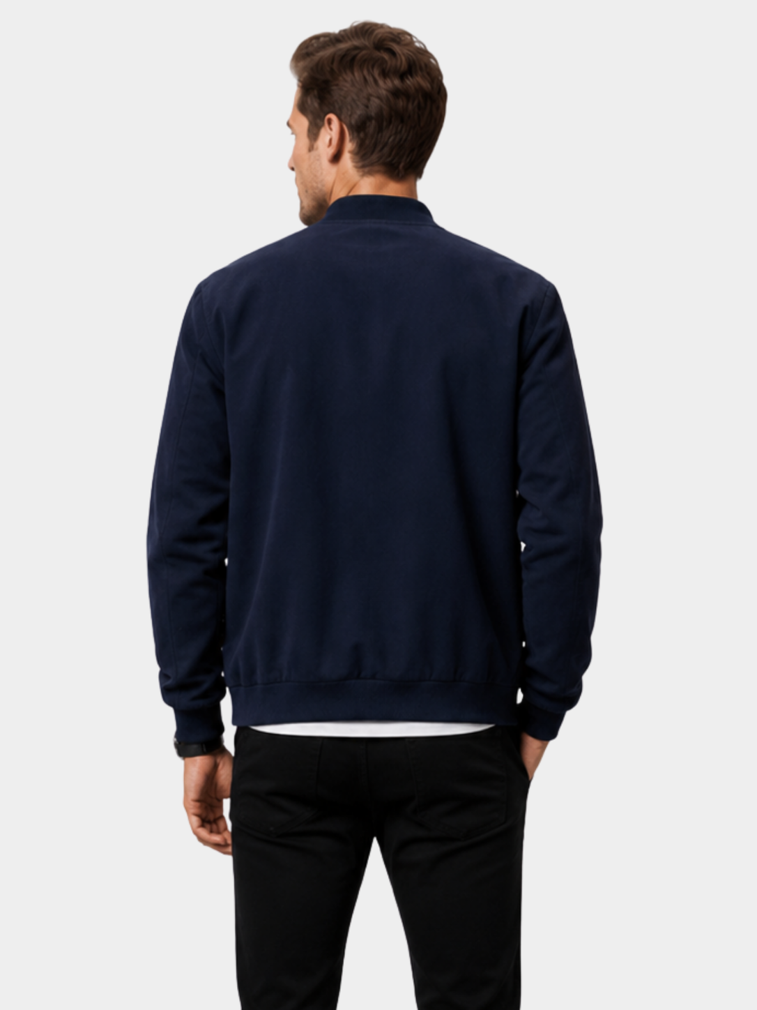 Men’s Bomber Jacket with Zip Front