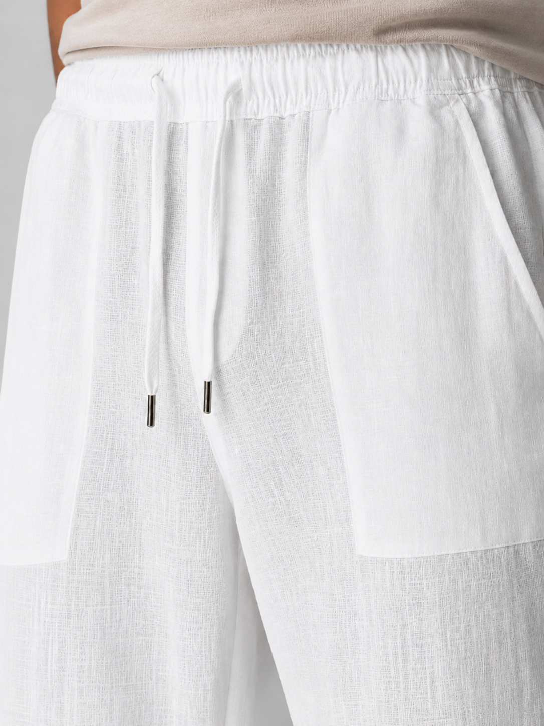 Men’s Drawstring Waist Straight Leg Pants