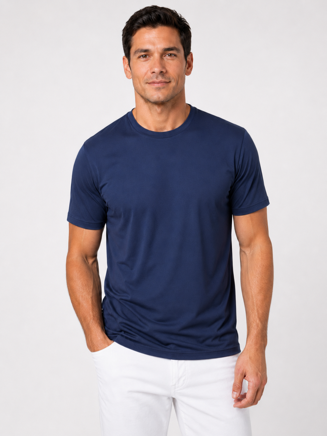 Men’s Crew Neck T-Shirt with Short Sleeves