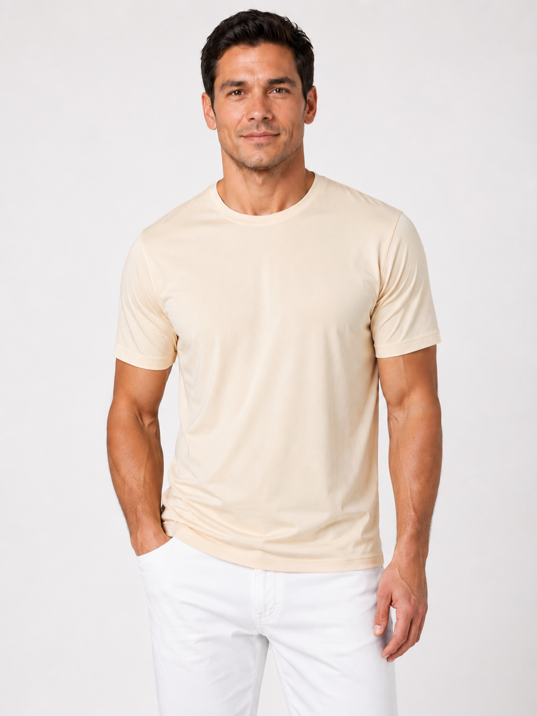 Men’s Crew Neck T-Shirt with Short Sleeves