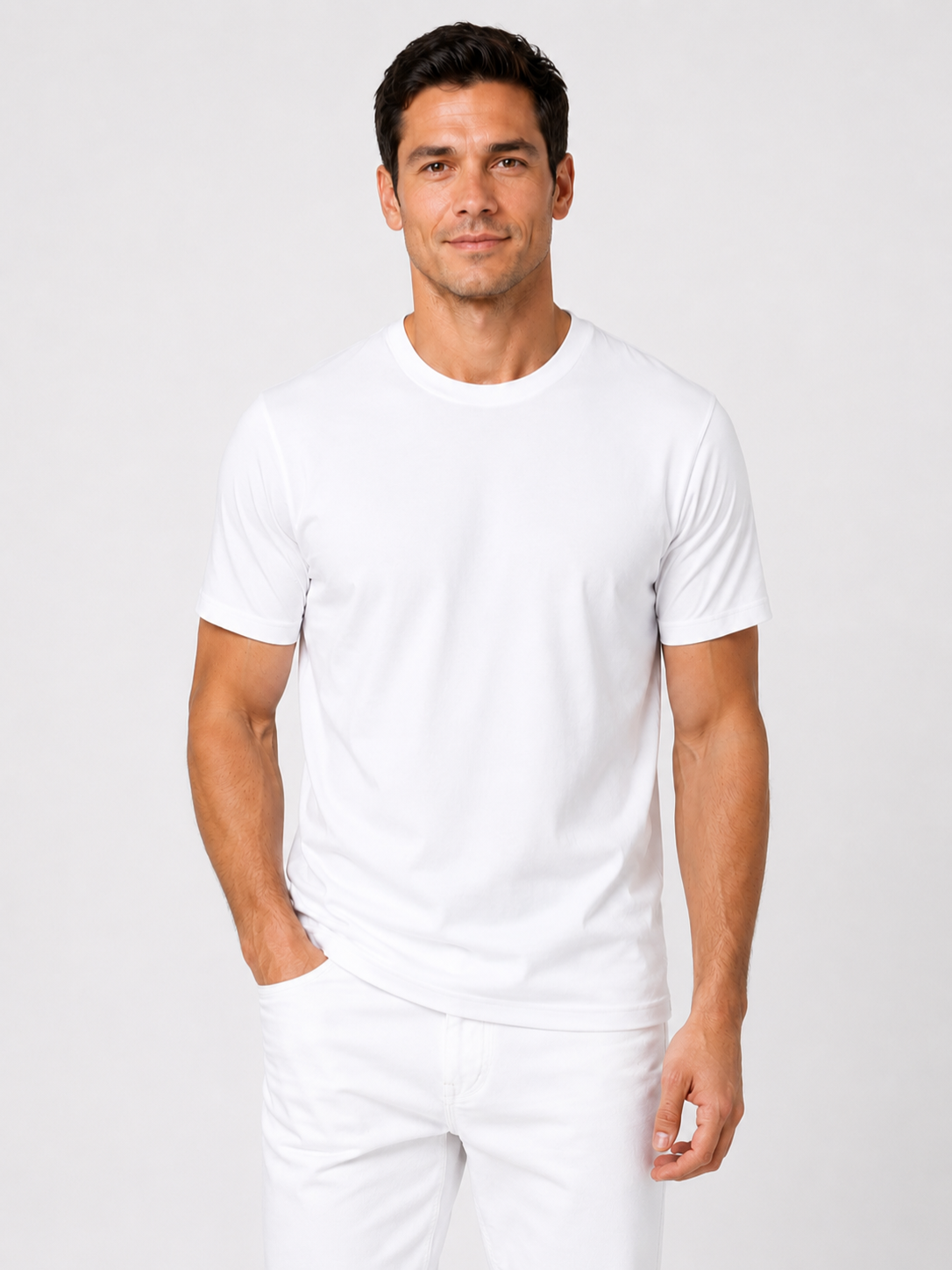 Men’s Crew Neck T-Shirt with Short Sleeves