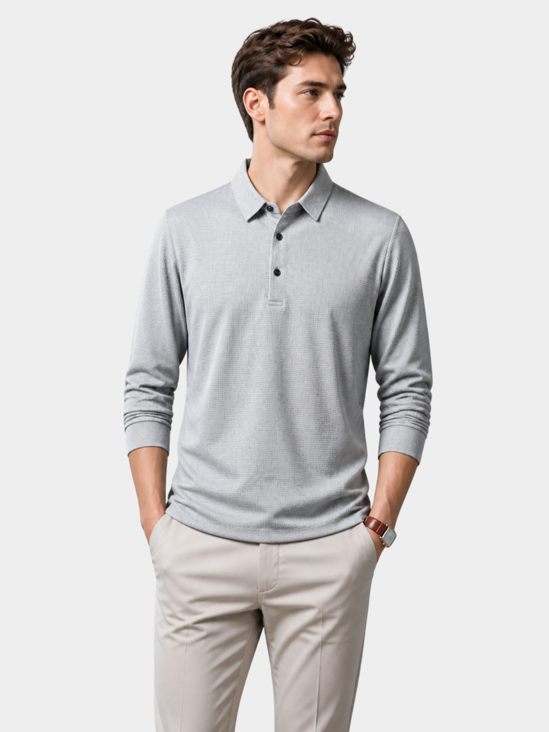 Men’s Long Sleeve Polo Shirt