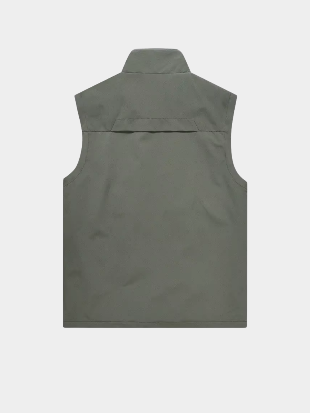 Men’s Utility Gilet Jacket with Stand Collar and Pockets