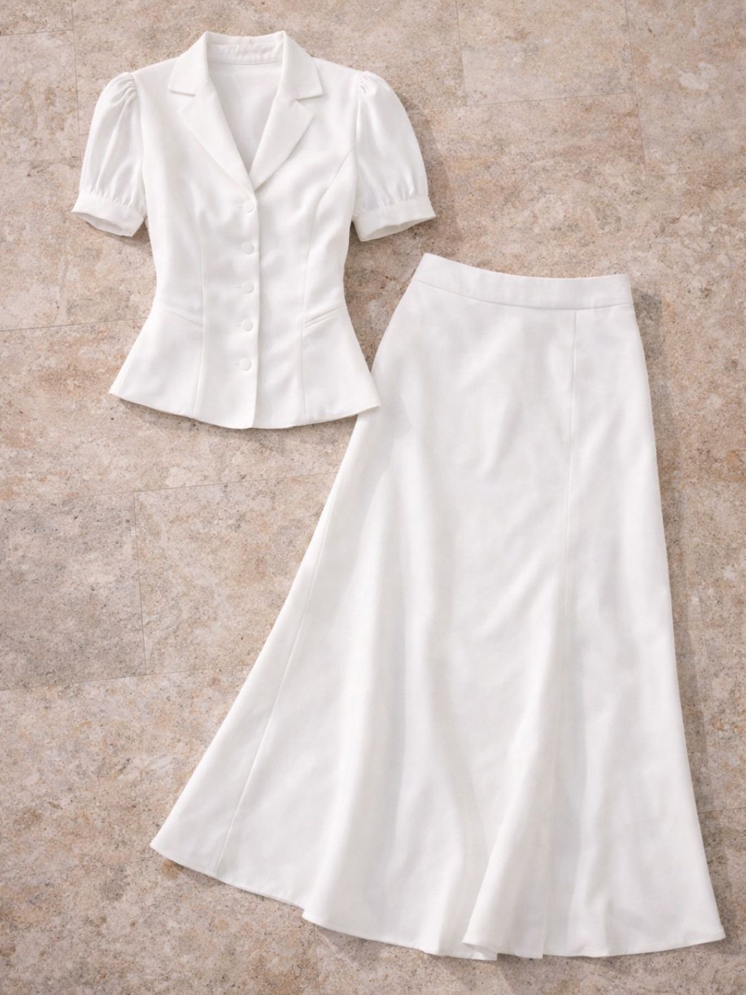Women’s Blouse and Midi Skirt Set