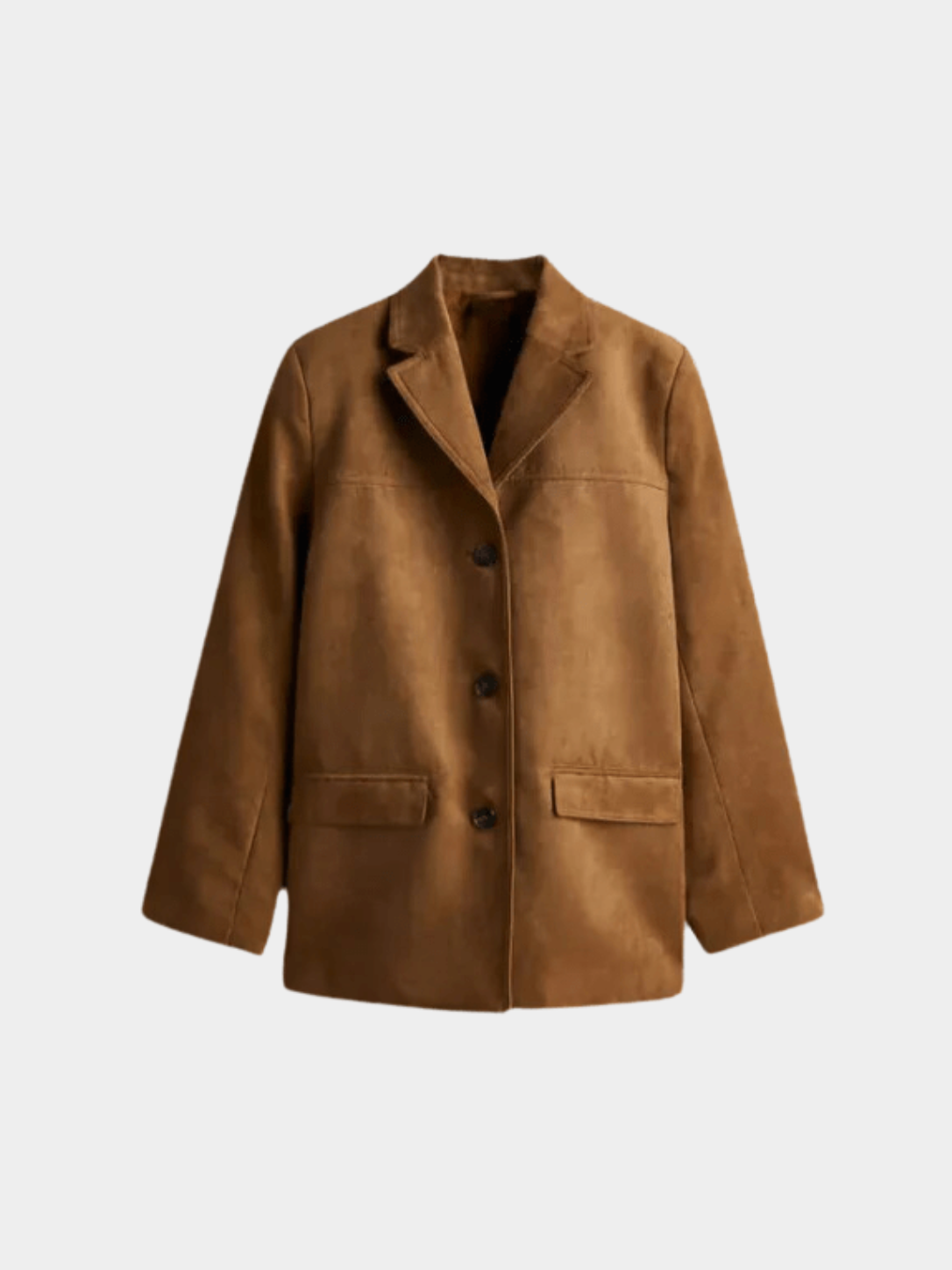 Women’s Button Blazer with Patch Pockets
