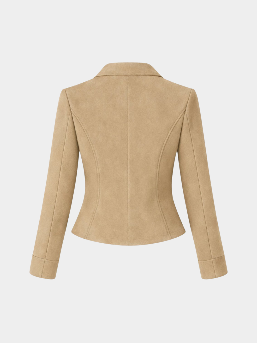 Women’s Cropped Blazer with Lapel Collar