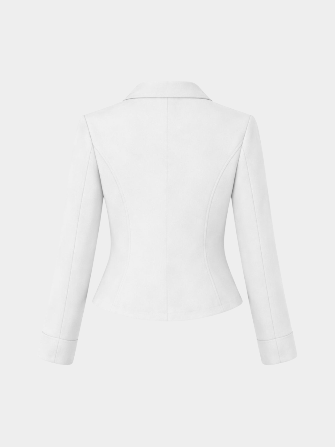 Women’s Cropped Blazer with Lapel Collar