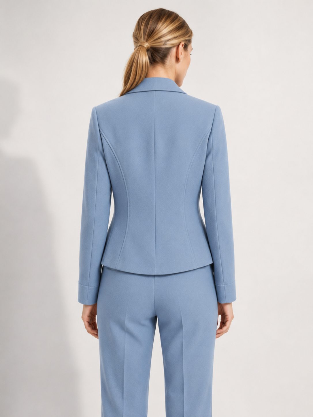 Women’s Cropped Blazer with Lapel Collar