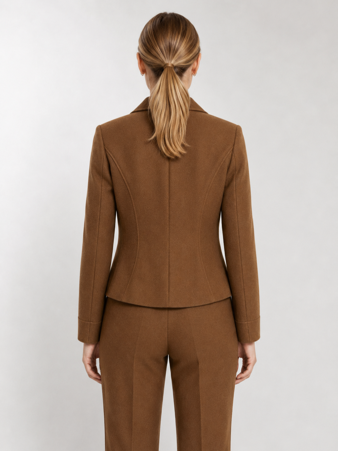 Women’s Cropped Blazer with Lapel Collar