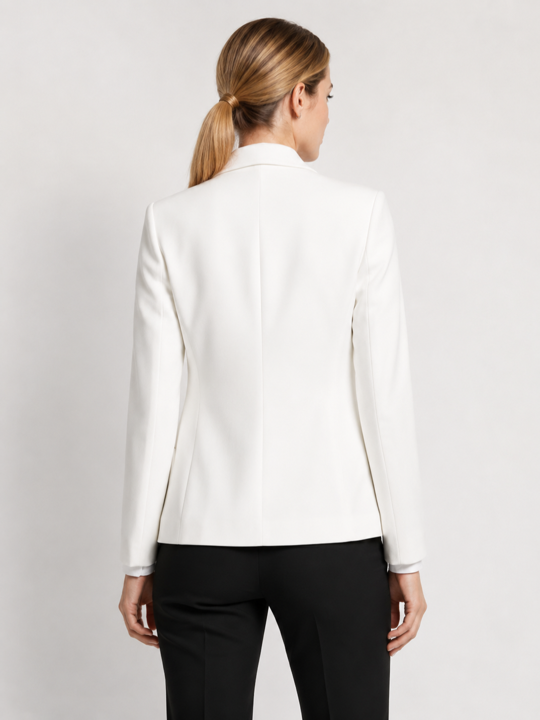 Women’s Cropped Blazer with Lapel Collar
