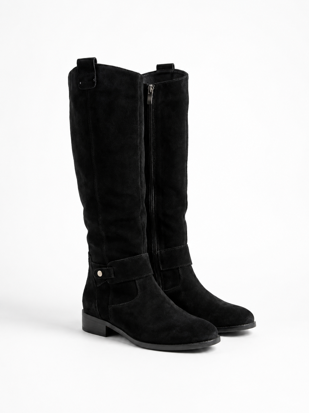 Women’s Knee-High Boots with Low Block Heel