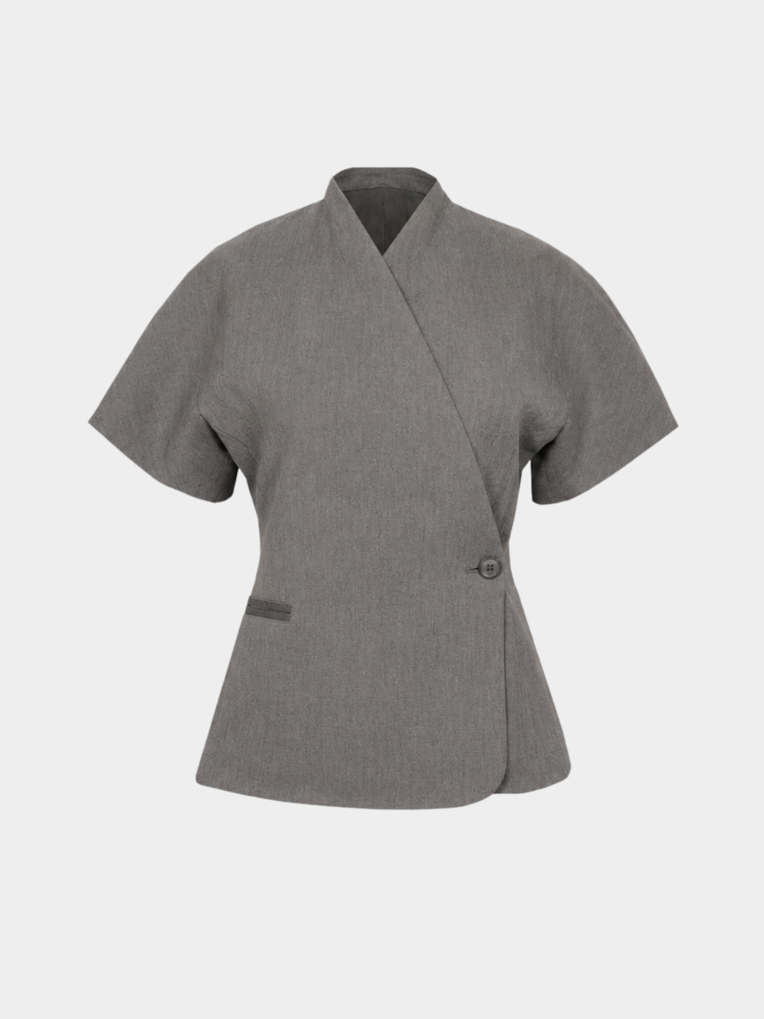 Women’s Short Sleeve Blazer with V-Neck